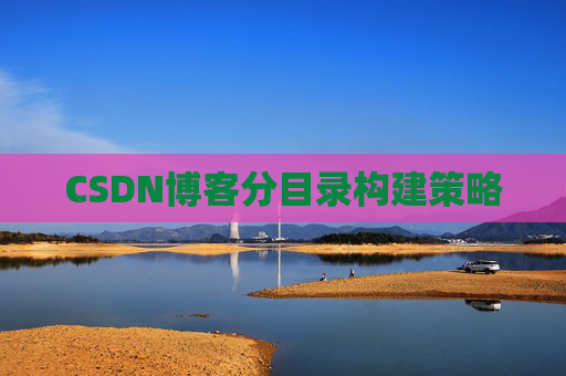 CSDN博客分目录构建策略